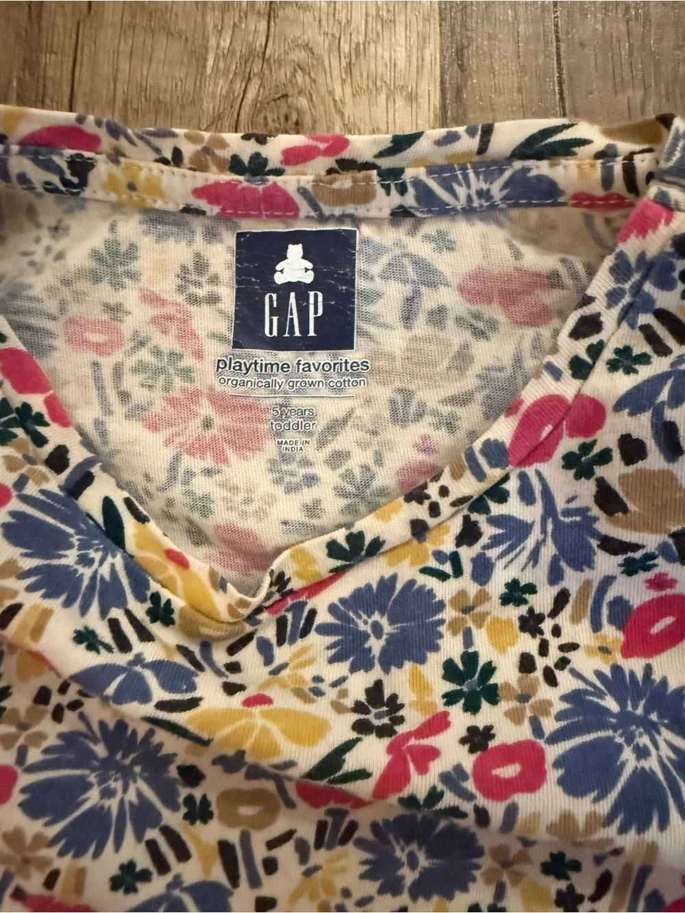 GAP Floral Tee in Pink, Blue & Yellow